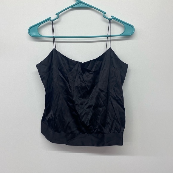 theory silk black toni tank - Picture 1 of 5